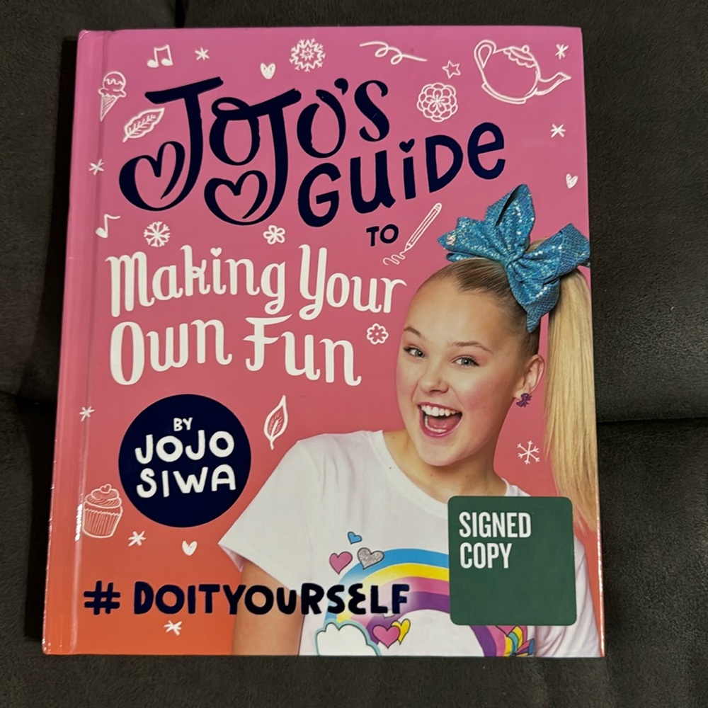Jojo’s Guide To Making Your Own Fun signed hardback book